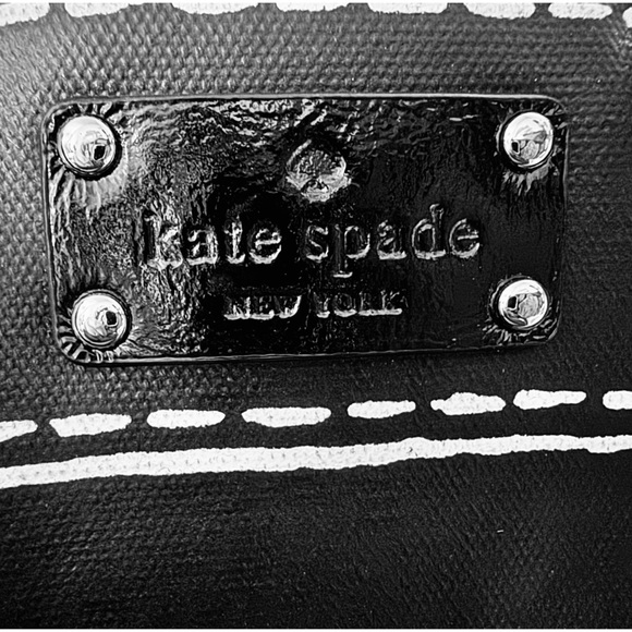 Kate Spade Black & White Patterned Tote - Picture 10 of 13